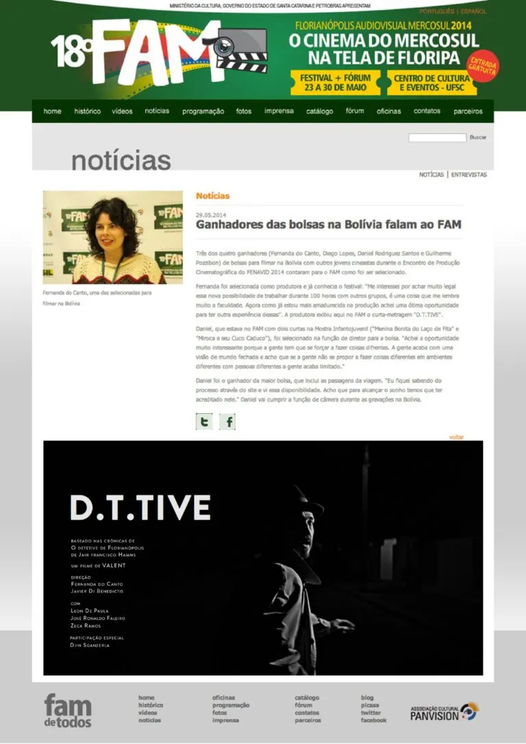 Programação do 18º FAM