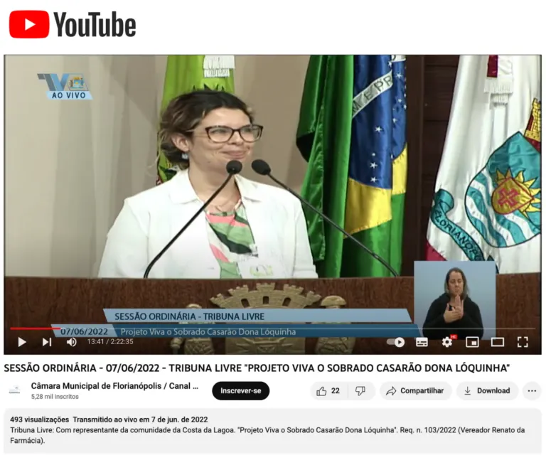 Tribuna Livre na Câmara Municipal