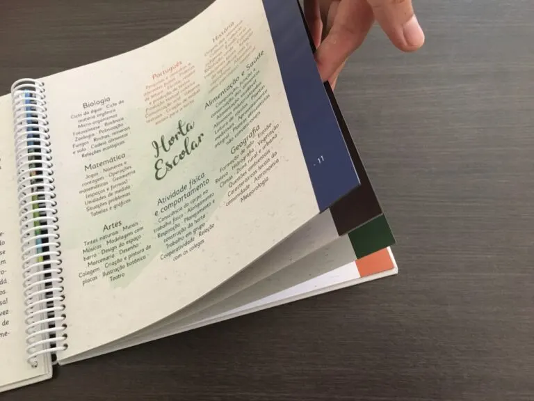 Páginas do livro Educando com a Horta